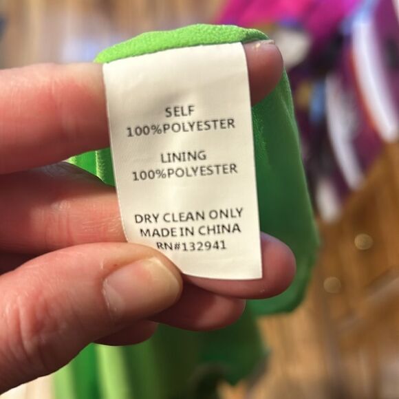 Amanda Uprichard green Samba Mini Dress LARGE NWT - Picture 6 of 6